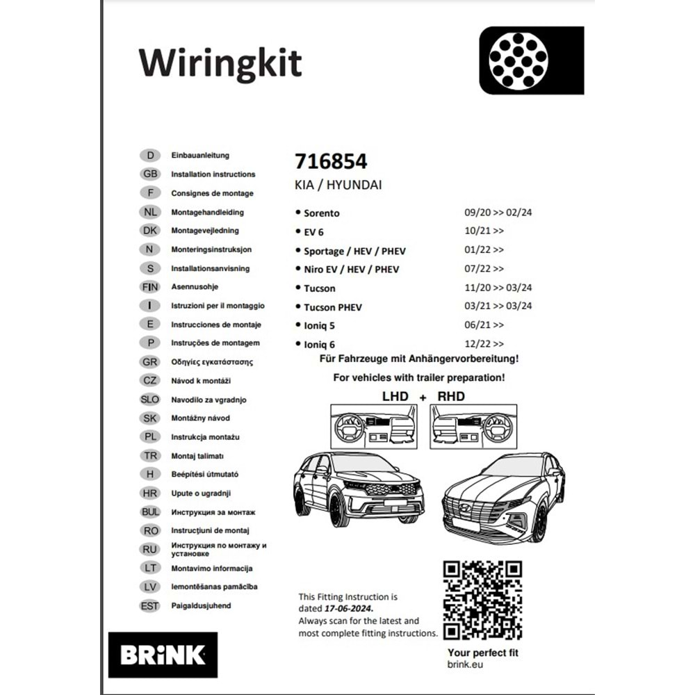 Kia Sorento 2020-2024 Elektrik Tesisatı 13 Pin (716854)