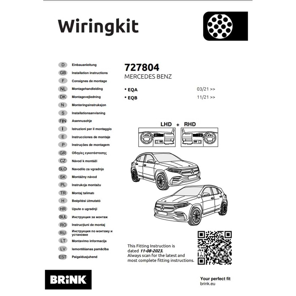 Mercedes EQB 2021+ Elektrik Tesisatı 13 Pin (727804)