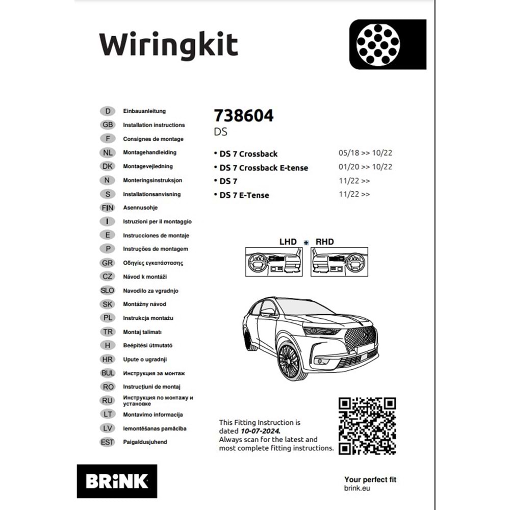 DS 7 Crossback 2018-2022 Elektrik Tesisatı 13 Pin (738604)