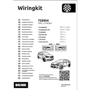Citröen C3 Aircross 2017+ Elektrik Tesisatı 13 Pin (735954)