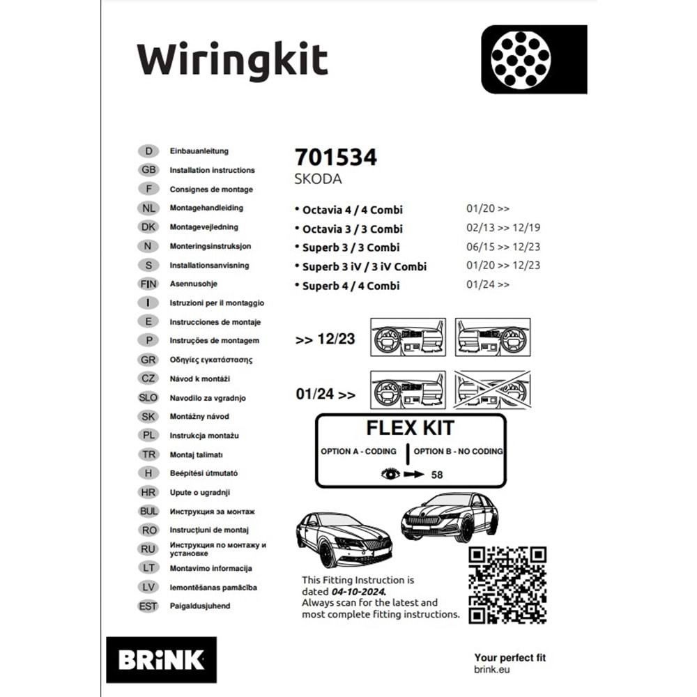 Skoda SuperB 2015+ Elektrik Tesisatı 13 Pin (701534)