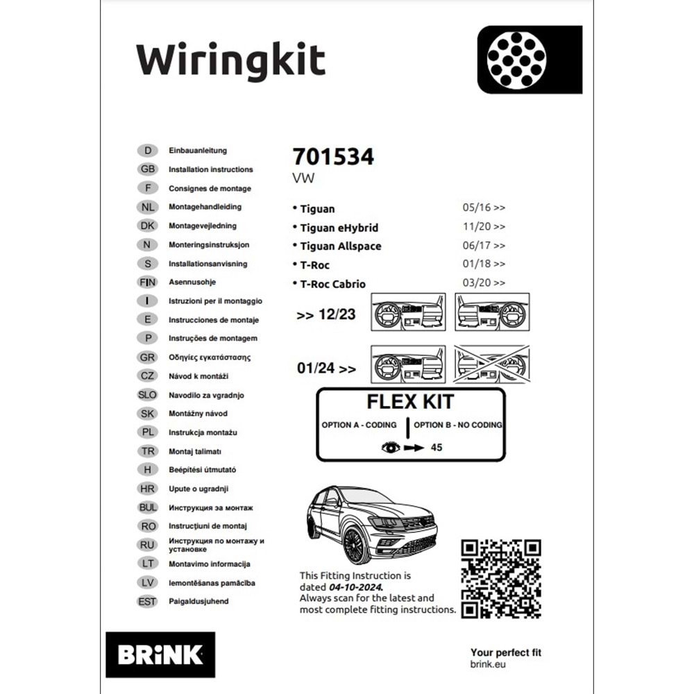 VW Tiguan 2016+ Elektrik Tesisatı 13 Pin (701534)