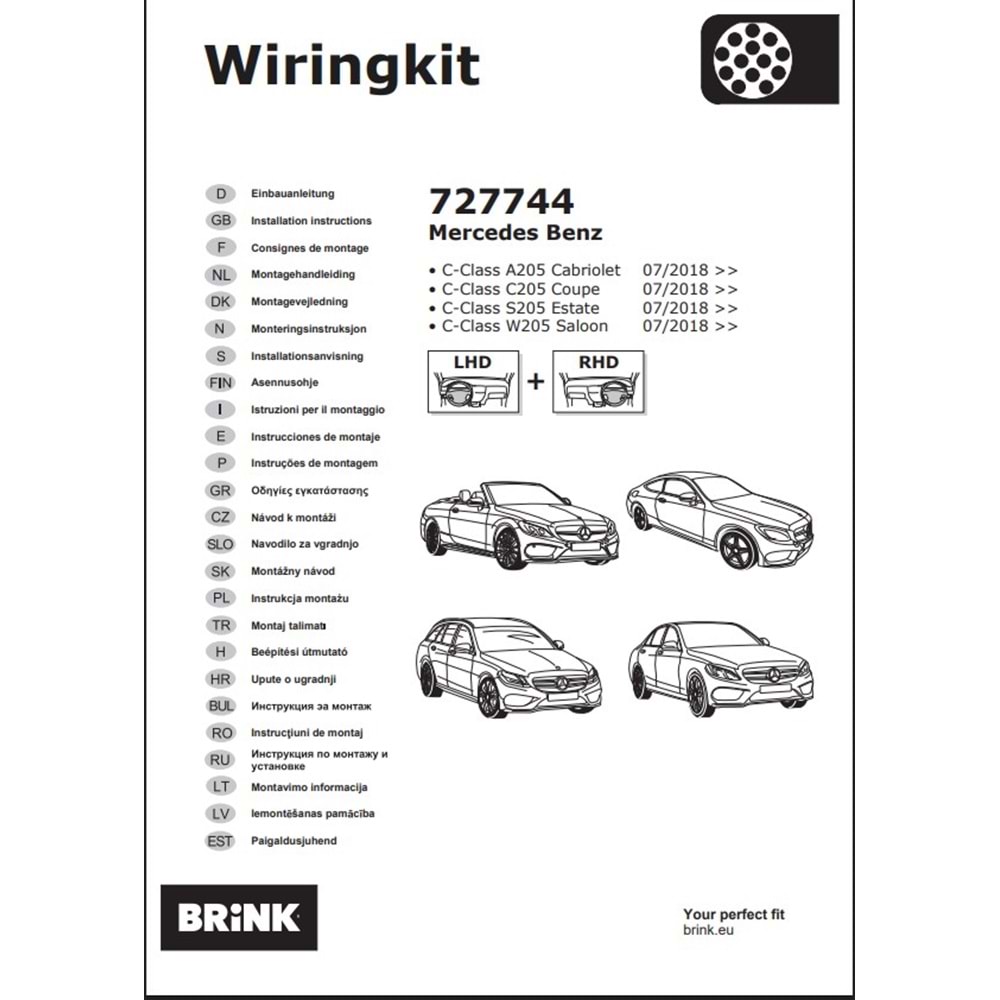 Mercedes C Class 2018+ Elektrik Tesisatı 13 Pin (727744)